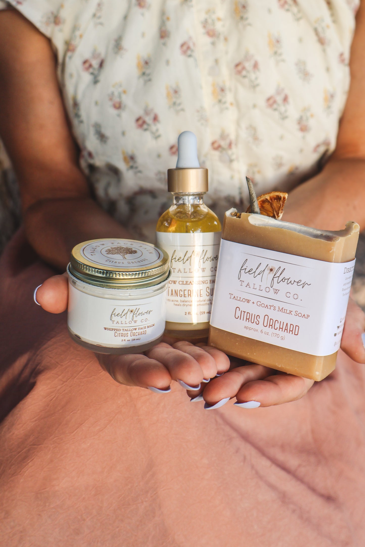 Citrus Orchard Tallow Face Trio