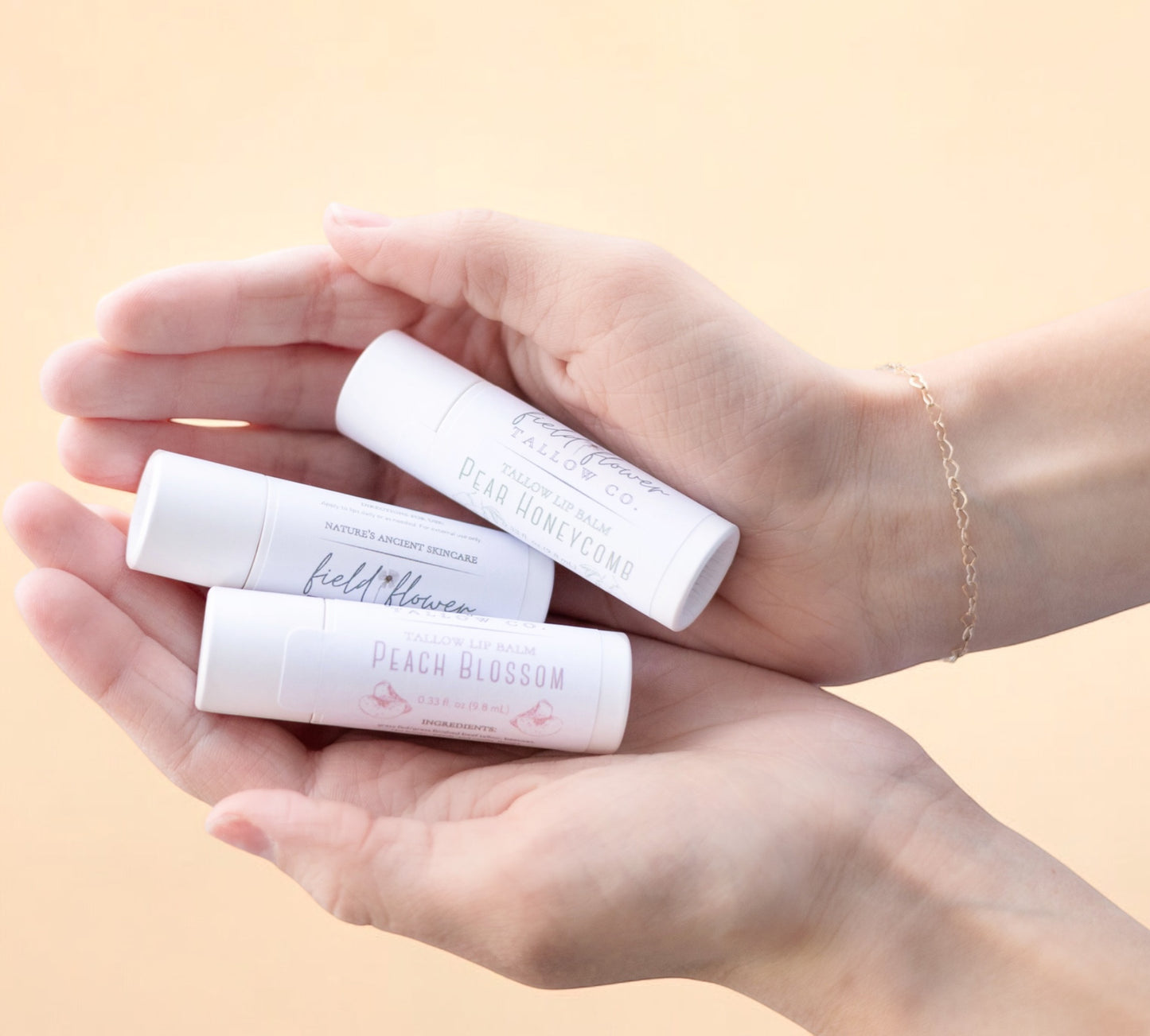 Peach Blossom Tallow Lip Balm