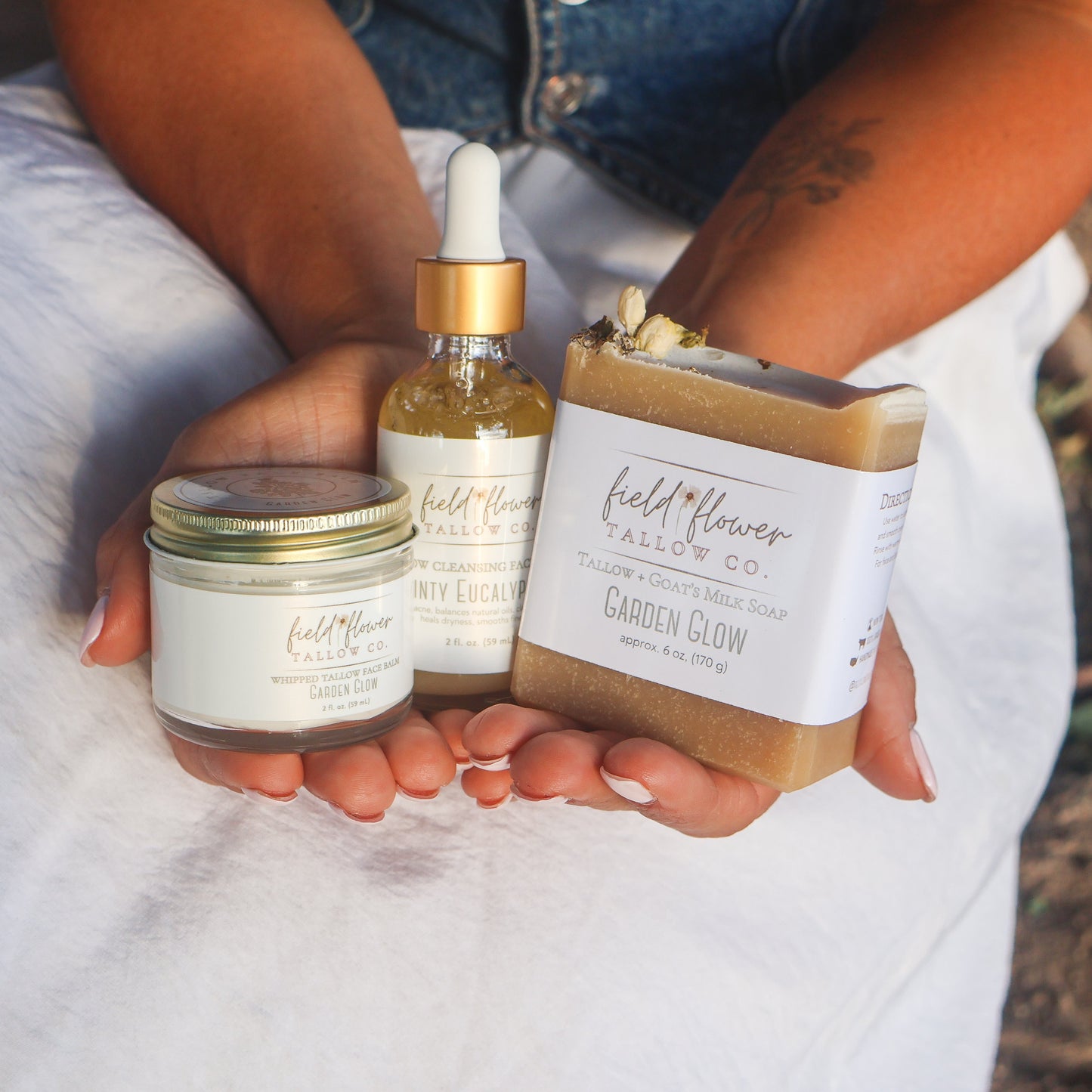 Garden Glow Tallow Face Trio