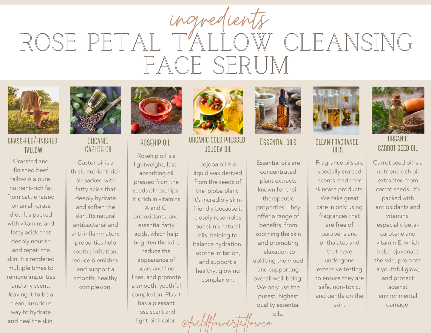 Rose Petal Tallow Cleansing Serum