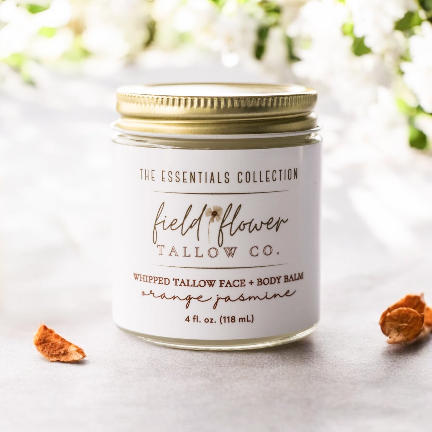 Orange Jasmine Whipped Tallow Face + Body Balm
