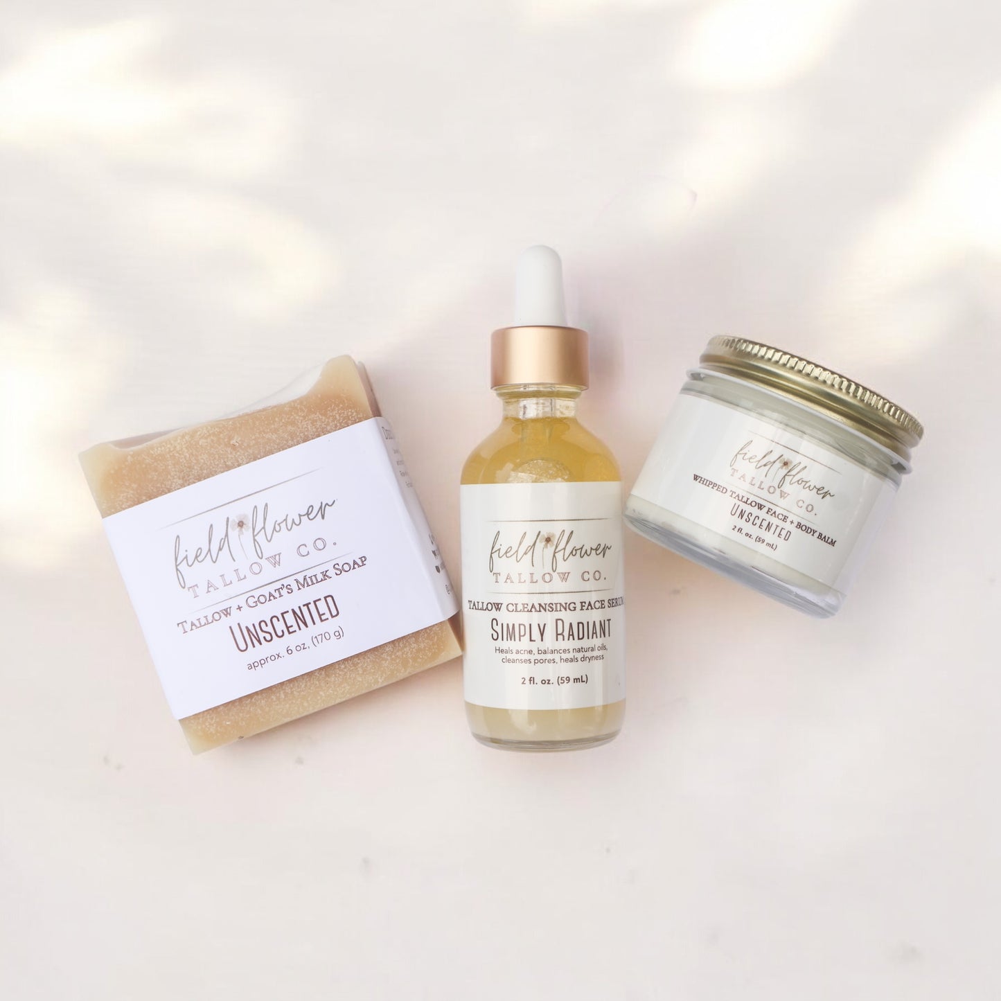 Unscented Tallow Face Trio