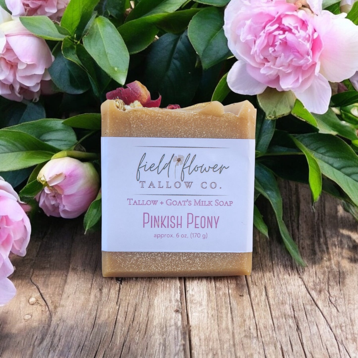 Pinkish Peony Tallow + Goat's Milk Soap