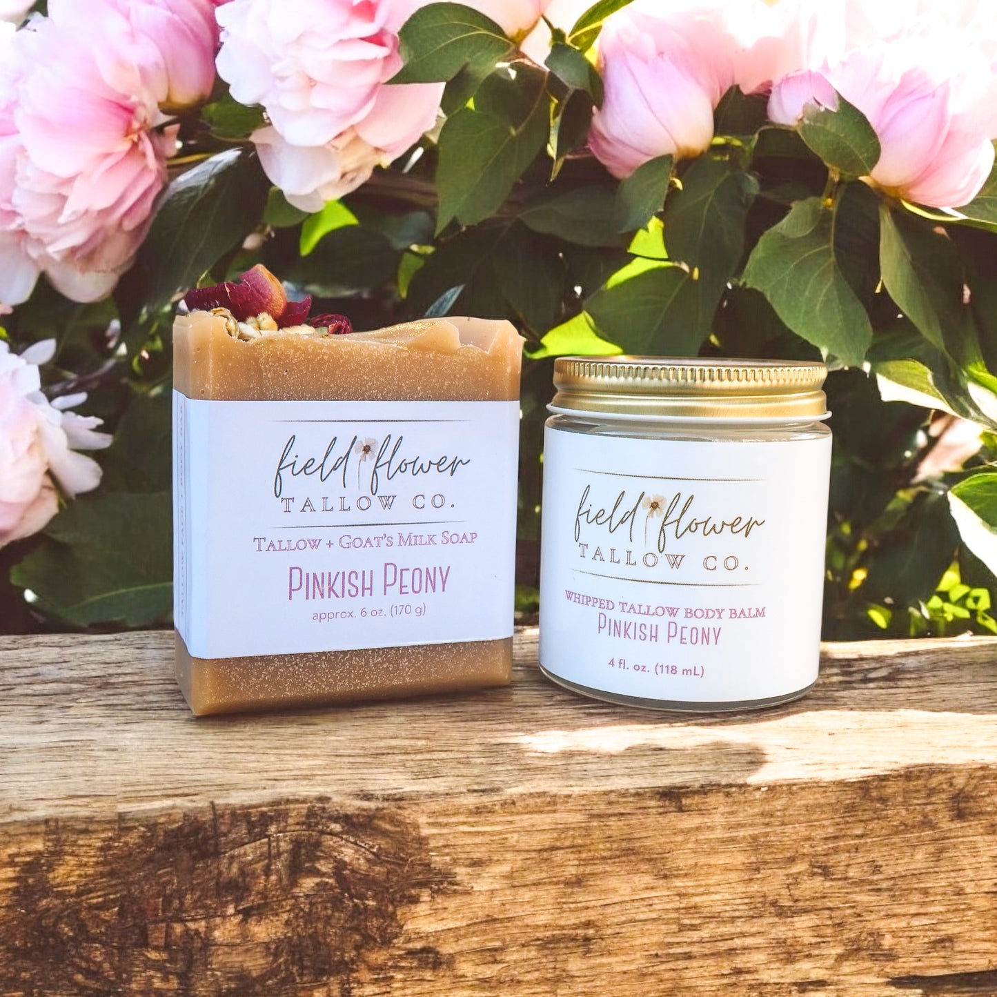 Pinkish Peony Tallow + Goat's Milk Soap