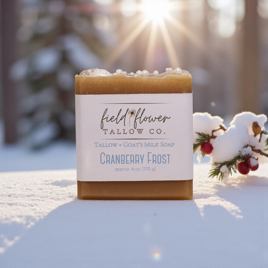 Cranberry Frost Tallow + Goat's Milk Soap