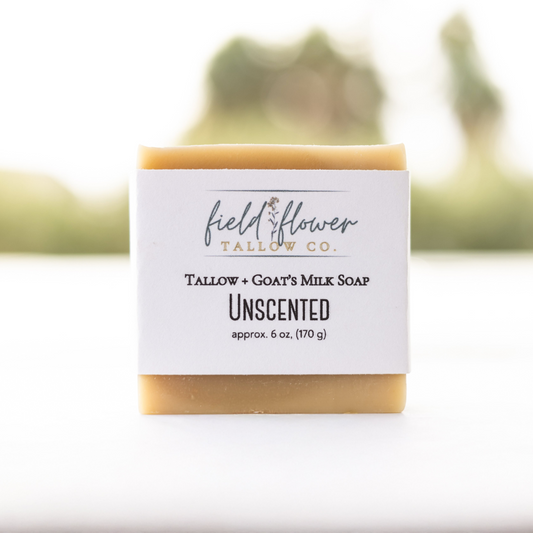 Unscented Tallow + Goat's Milk Soap