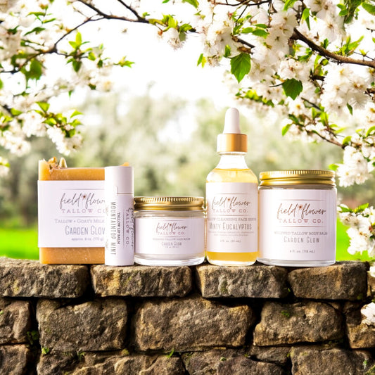 Tallow Bundle, Floral Minty Scented Tallow Skincare
