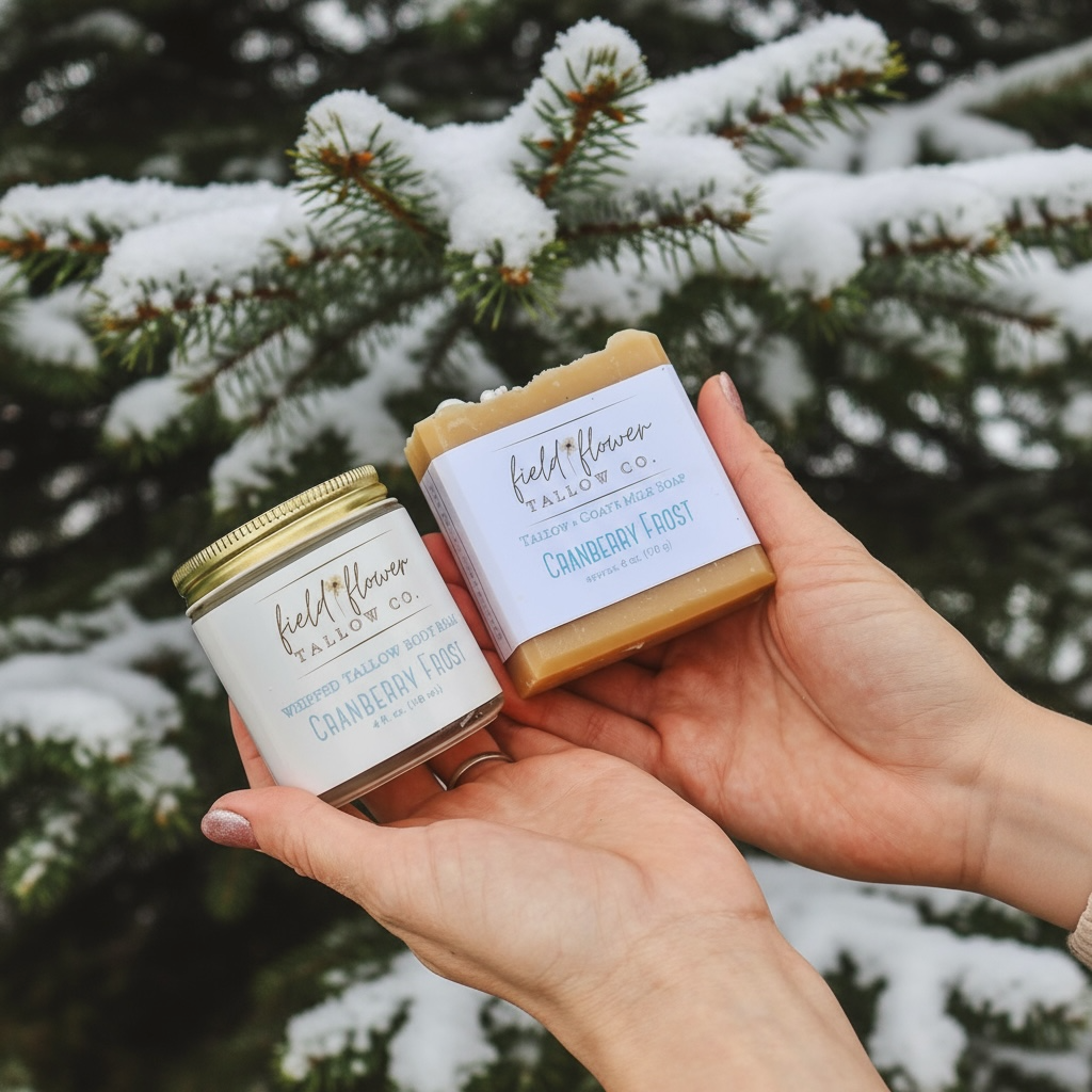 Cranberry Frost Tallow + Goat's Milk Soap