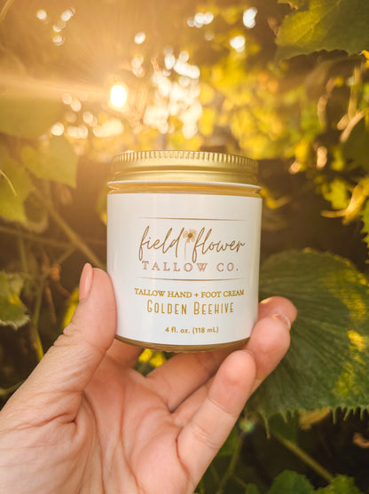 Golden Beehive Tallow Hand + Foot Balm