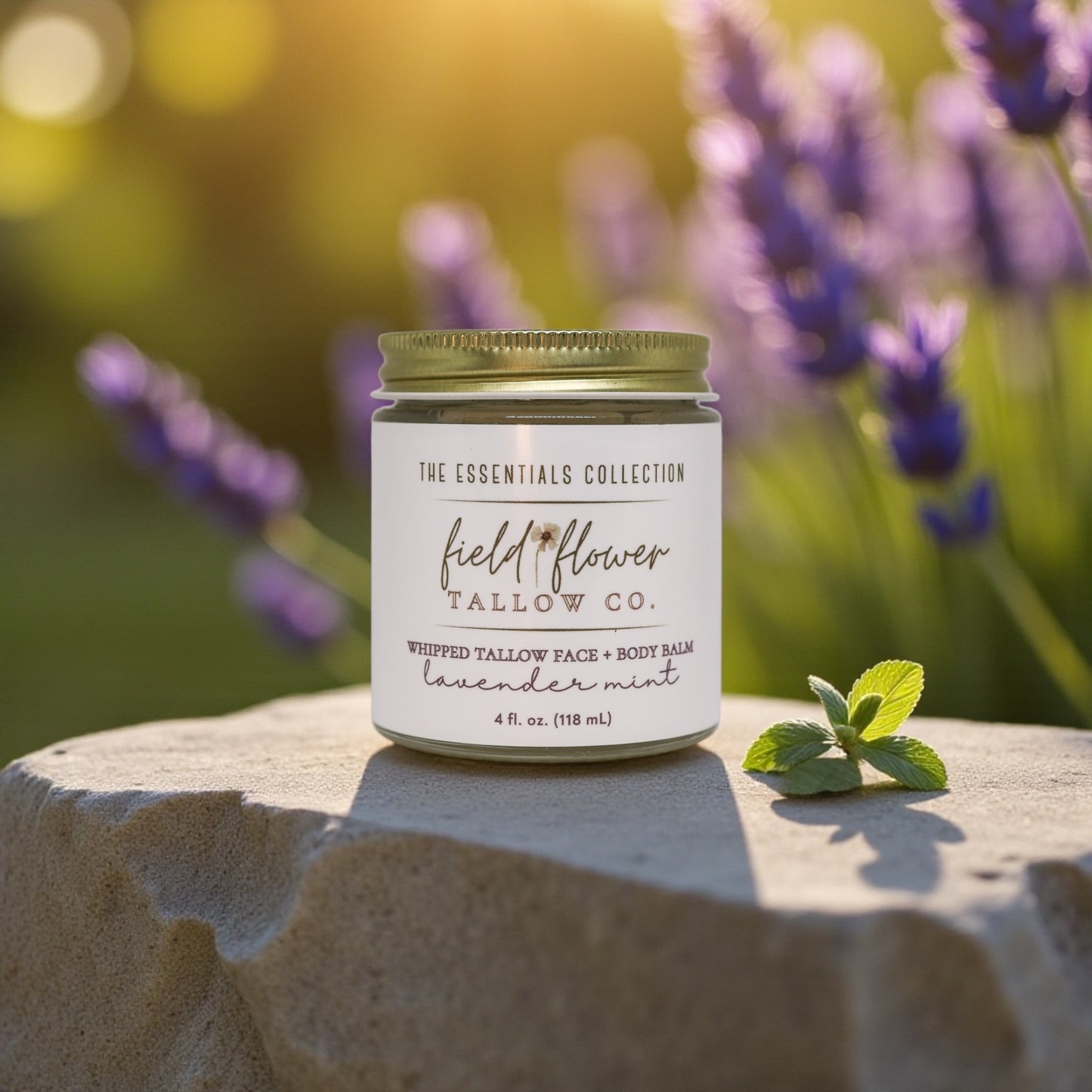 Lavender Mint Whipped Tallow Face + Body Balm