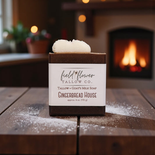 Gingerbread House Tallow + Goat's Milk Soap