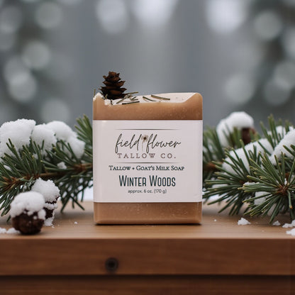Winter Woods Tallow + Goat's Milk Soap