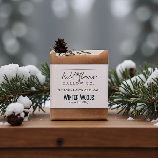 Winter Woods Tallow + Goat's Milk Soap