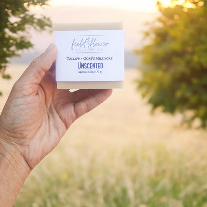 Unscented Tallow + Goat's Milk Soap