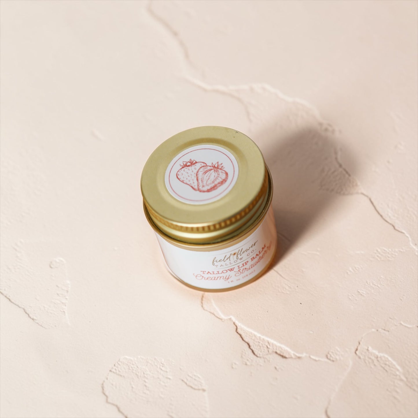 Creamy Strawberry Tallow Lip Balm