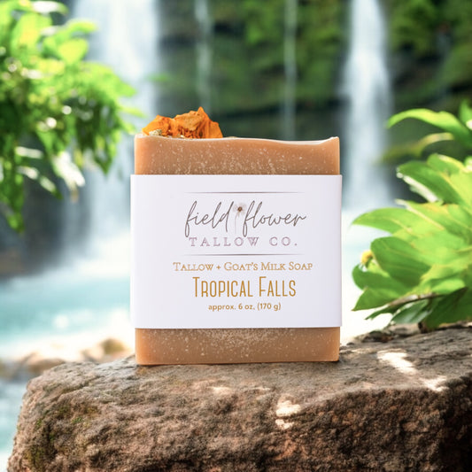 Tropical Falls Tallow + Goat's Milk Soap