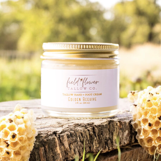 Golden Beehive Hand + Foot Cream