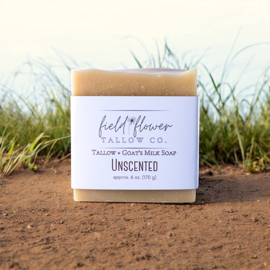 Unscented Tallow + Goat's Milk Soap