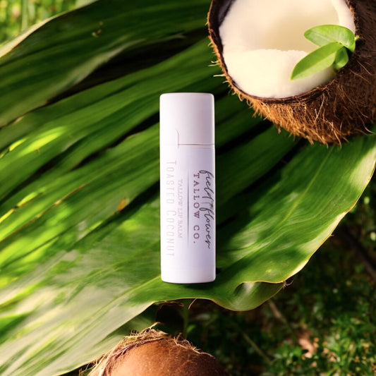 Toasted Coconut Tallow Lip Balm Tube