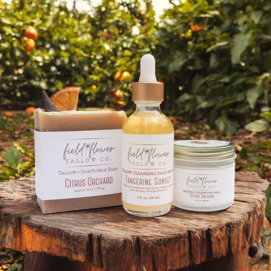 Citrus Orchard Tallow Face Trio