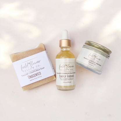 Unscented Tallow Face Trio