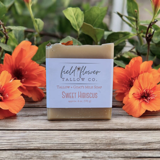 Sweet Hibiscus Tallow + Goat's Milk Soap