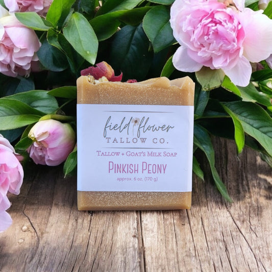 Pinkish Peony Tallow + Goat's Milk Soap