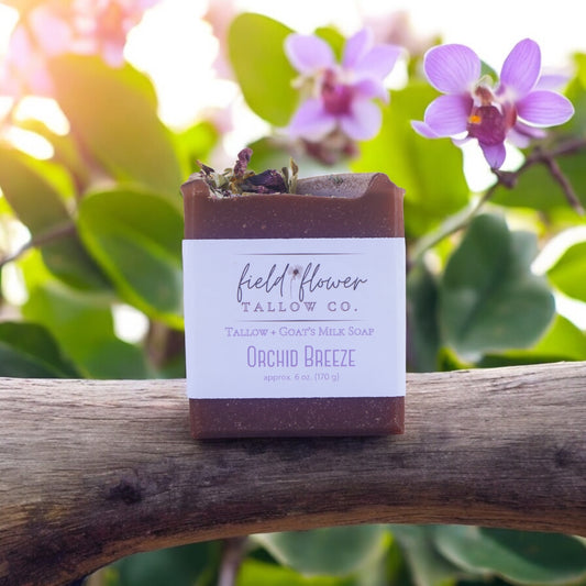 Orchid Breeze Tallow + Goat's Milk Soap