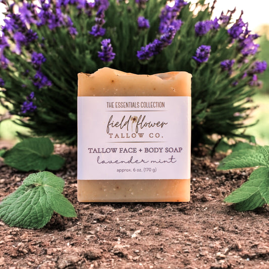 Lavender Mint Infused Tallow Soap