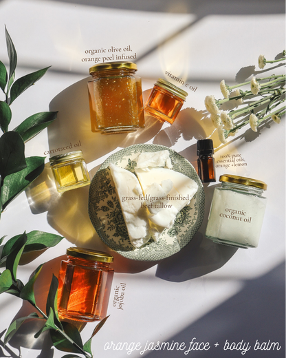 Orange Jasmine Whipped Tallow Face + Body Balm