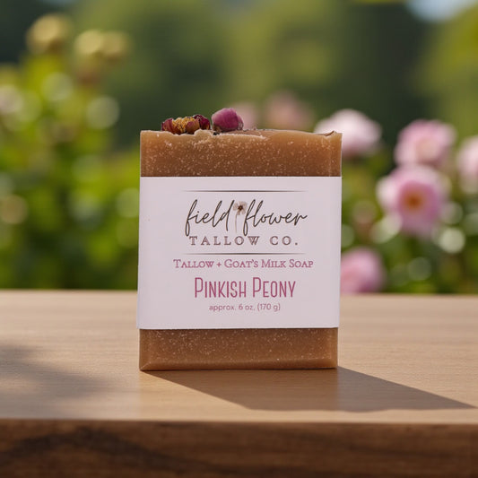 Pinkish Peony Tallow + Goat's Milk Soap