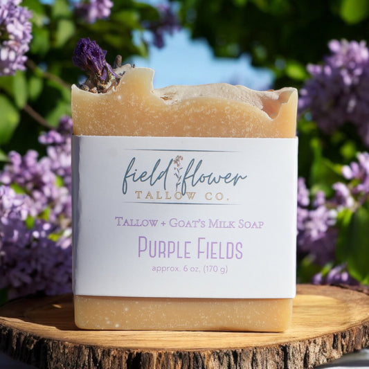 Purple Fields Tallow + Goat's Milk Soap