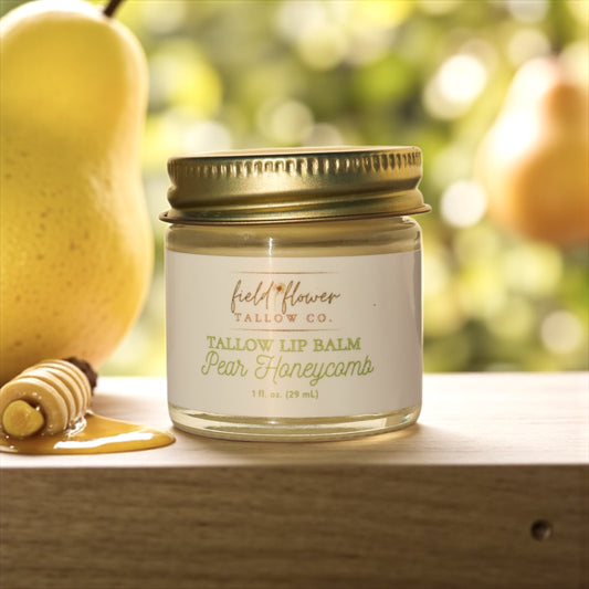 Pear Honeycomb Tallow Lip Balm
