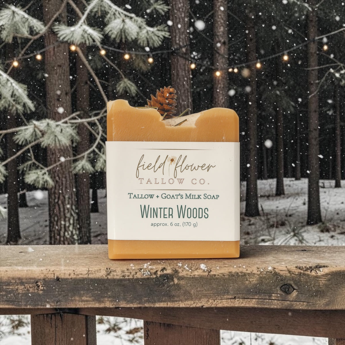 Winter Woods Tallow + Goat's Milk Soap