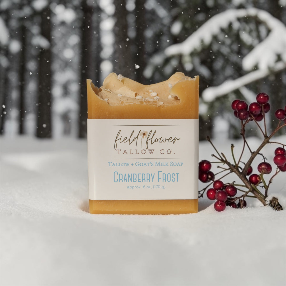 Cranberry Frost Tallow + Goat's Milk Soap