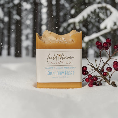Cranberry Frost Tallow + Goat's Milk Soap