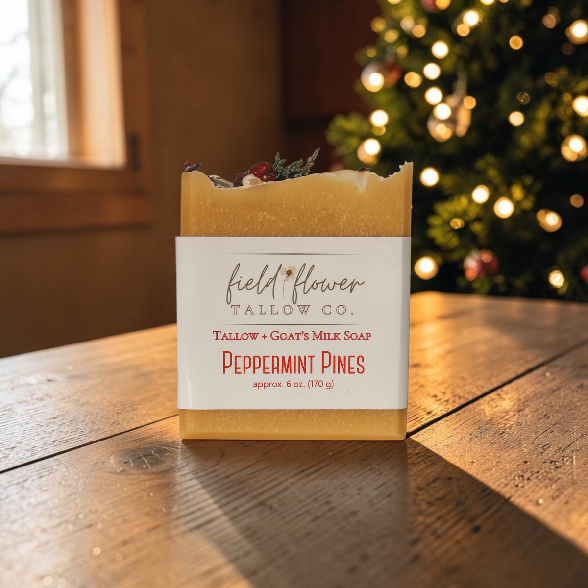 Peppermint Pines Tallow + Goat's Milk Soap