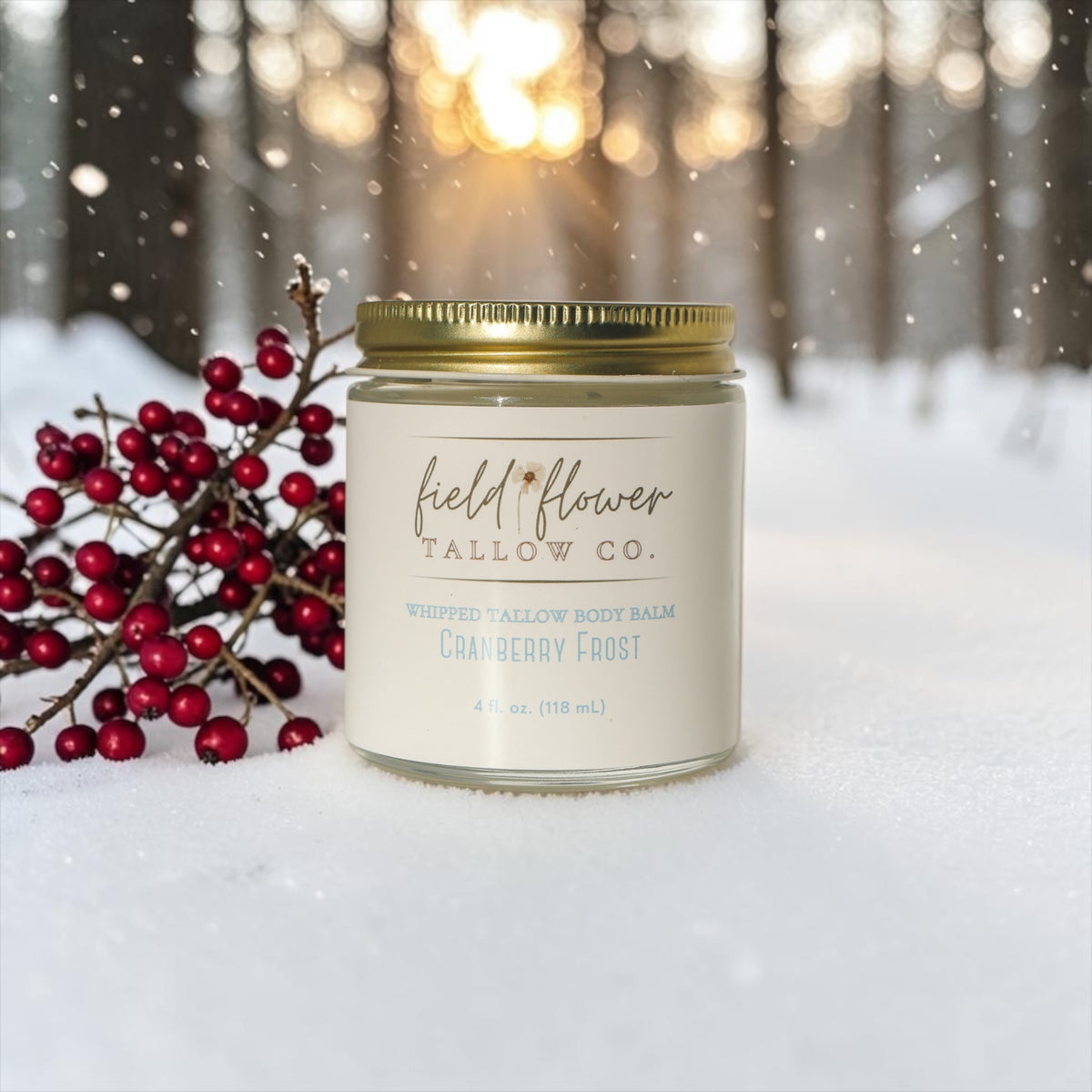 Cranberry Frost Tallow Body Balm