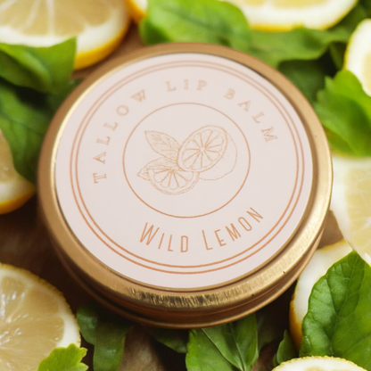 Wild Lemon Tallow Lip Balm Tin