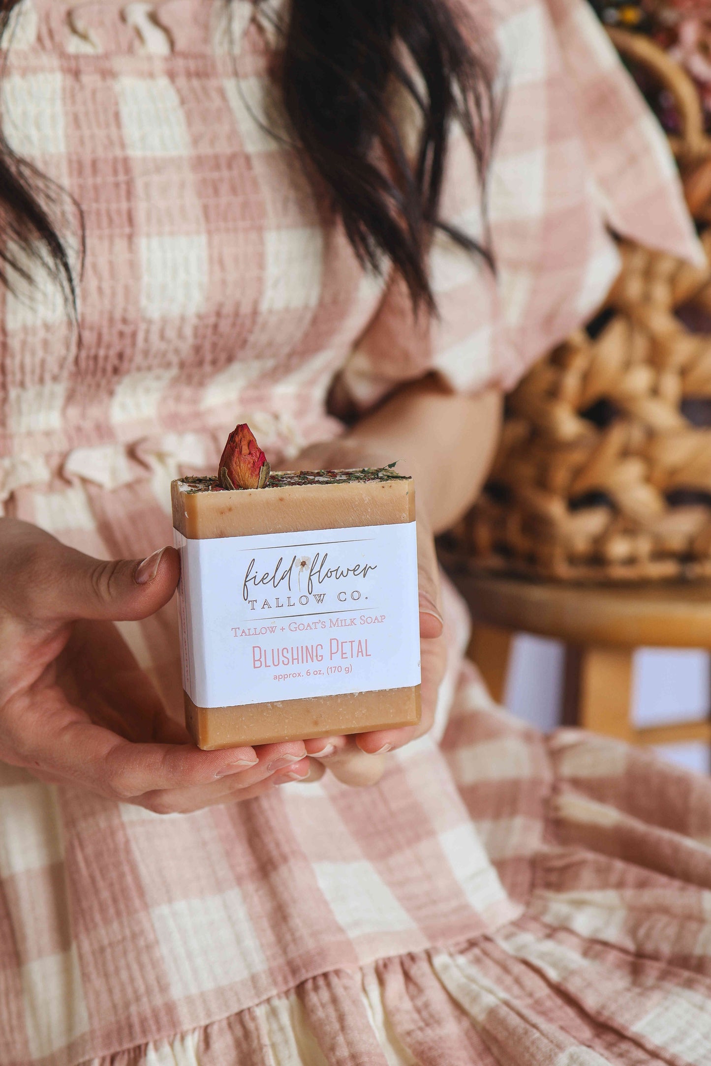 Blushing Petal Tallow + Goat's Milk Soap