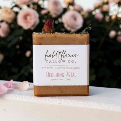 Blushing Petal Tallow + Goat's Milk Soap