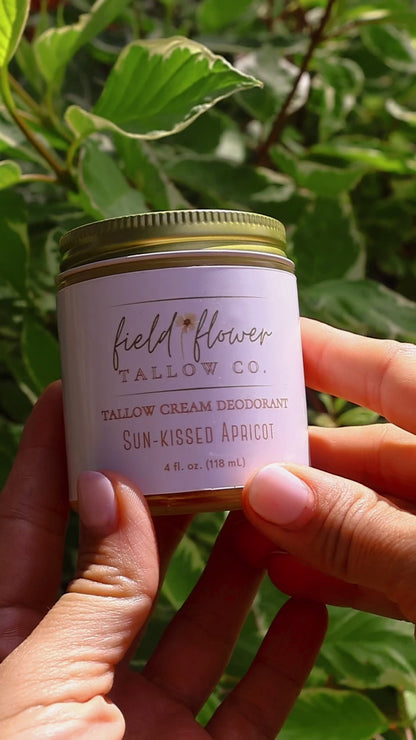 Sun-Kissed Apricot Tallow Cream Deodorant